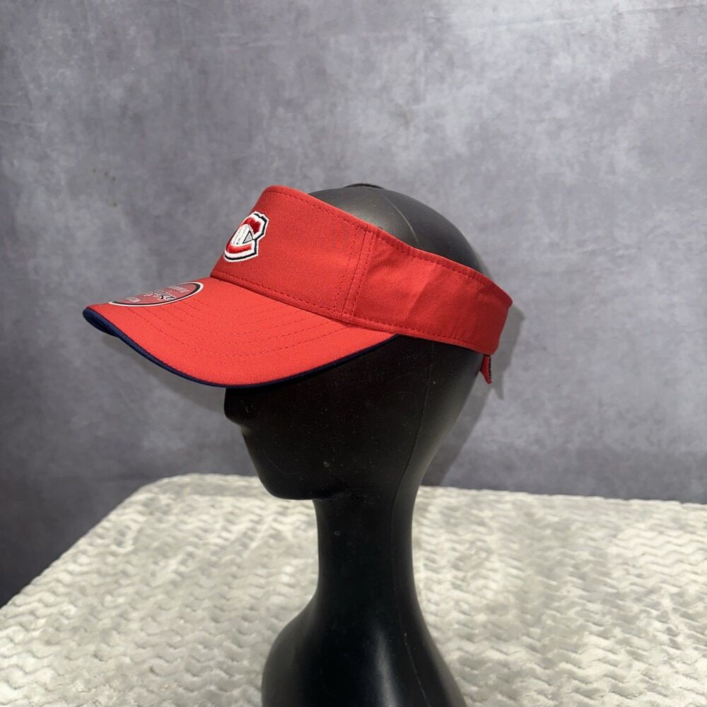 Montreal Canadiens ZEPHYR VISOR ADJUSTABLE NEW NHL HOCKEY Red Blue - Picture 4 of 6